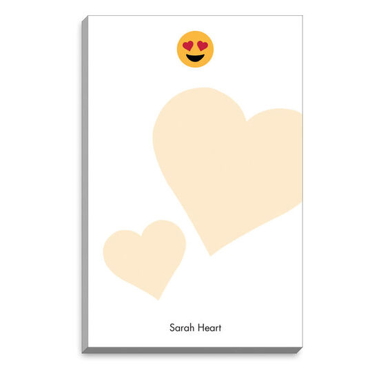 Emoji Heart Eyes Double Heart  Notepads